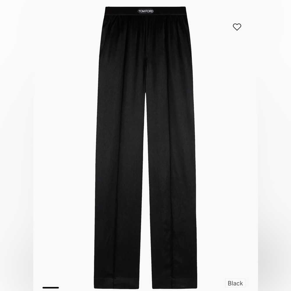 Tom Ford Women’s Silk-blend Logo waistband pants